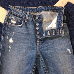 CARMAR Denim High Rise Distressed Jeans